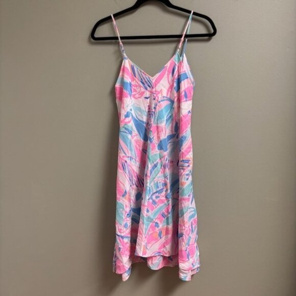 Lilly Pulitzer Womens Floral Slip Cami Dress Size S Flowy Hippie Flirty Light - Picture 5 of 10